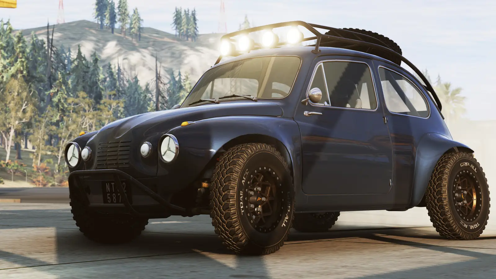 Concept illustration of an off-road hatchback